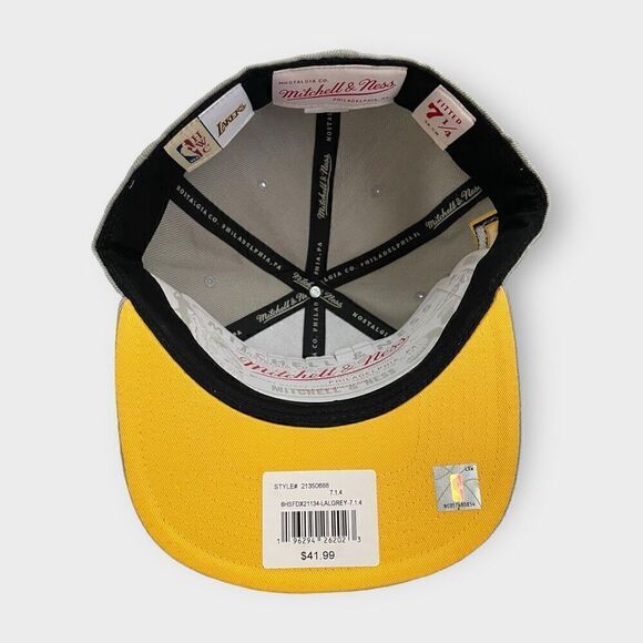 Mitchell & Ness Los Angeles Lakers 50th Anniversary Gray Fitted Hat size 7 1/4 - Picture 11 of 11